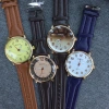 New fashionable men's leather watches for export and domestic sales, wholesale men's quartz watches details Picture